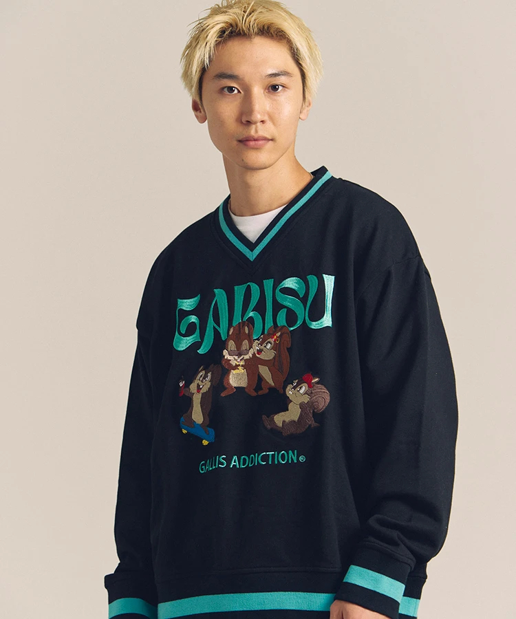 JACKROSE(ジャックローズ) |GARISU-チル友Vネックトレーナー(MENS)