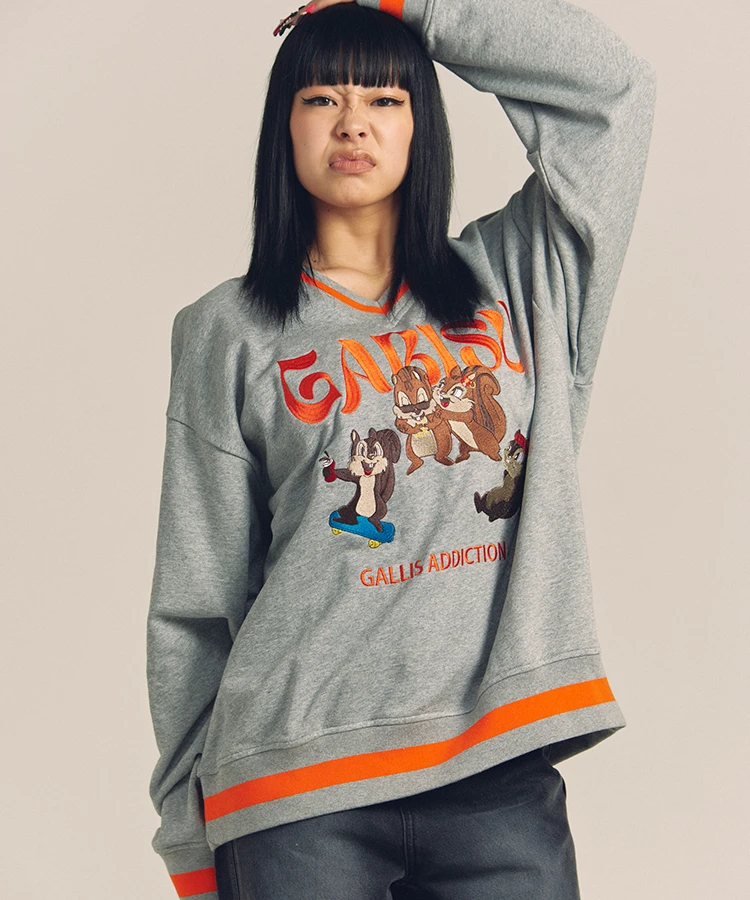 JACKROSE(ジャックローズ) |GARISU-チル友Vネックトレーナー(MENS)