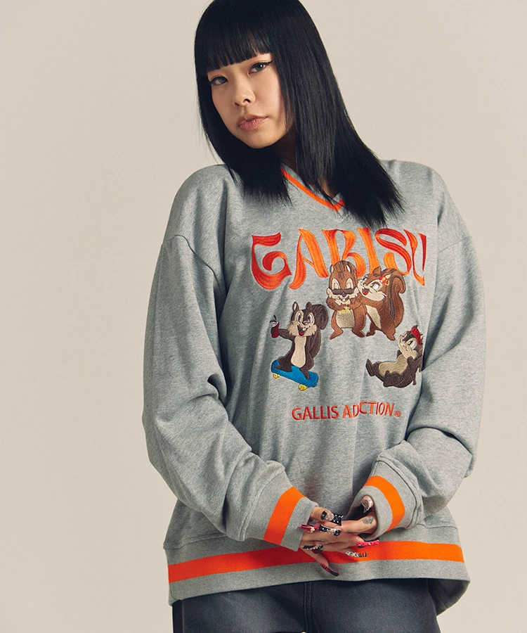 JACKROSE(ジャックローズ) |GARISU-チル友Vネックトレーナー(MENS)