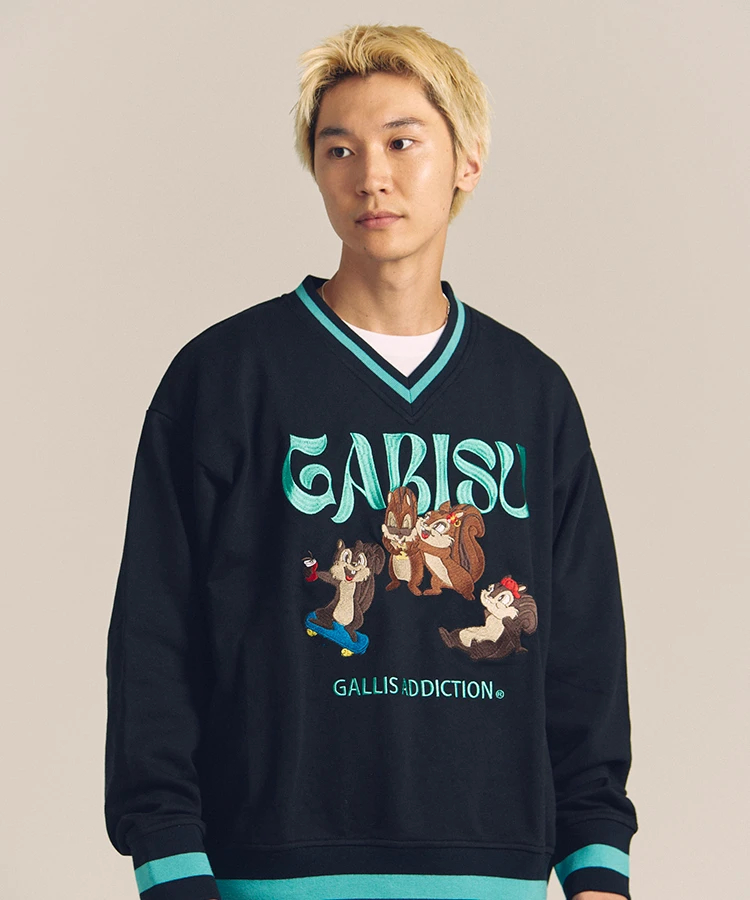 JACKROSE(ジャックローズ) |GARISU-チル友Vネックトレーナー(MENS)