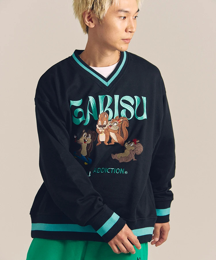 JACKROSE(ジャックローズ) |GARISU-チル友Vネックトレーナー(MENS)
