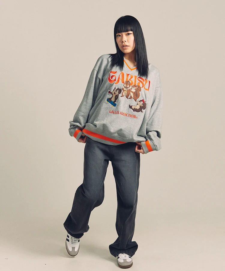 JACKROSE(ジャックローズ) |GARISU-チル友Vネックトレーナー(MENS)