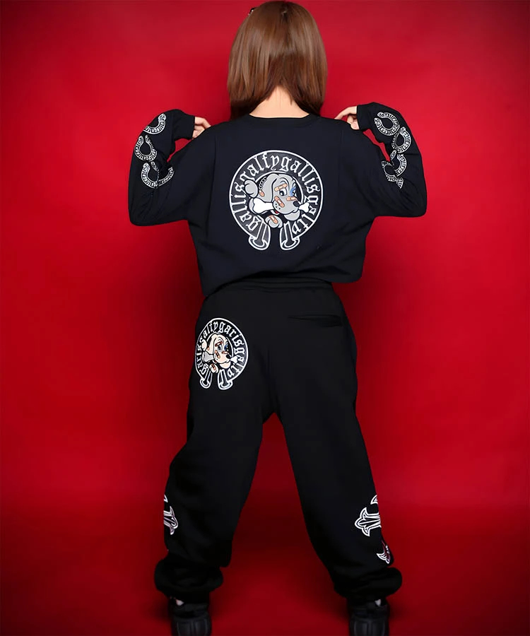JACKROSE(ジャックローズ) |【GALFY×GALLIS ADDICTION】 ガリノハーツスウェットパンツ *セットアップ対応(MENS/WOMENS)