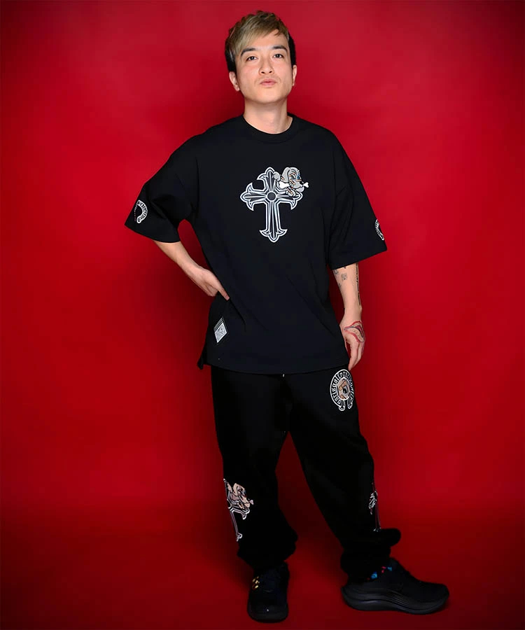 JACKROSE(ジャックローズ) |【GALFY×GALLIS ADDICTION】 ガリノハーツスウェットパンツ *セットアップ対応(MENS/WOMENS)