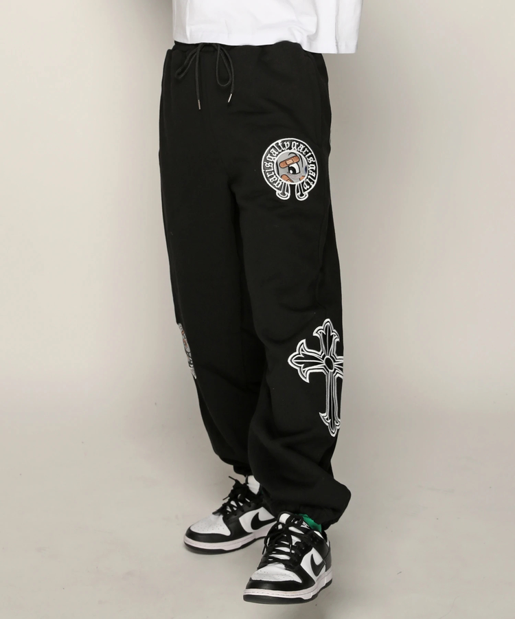 JACKROSE(ジャックローズ) |【GALFY×GALLIS ADDICTION】 ガリノハーツスウェットパンツ *セットアップ対応(MENS/WOMENS)