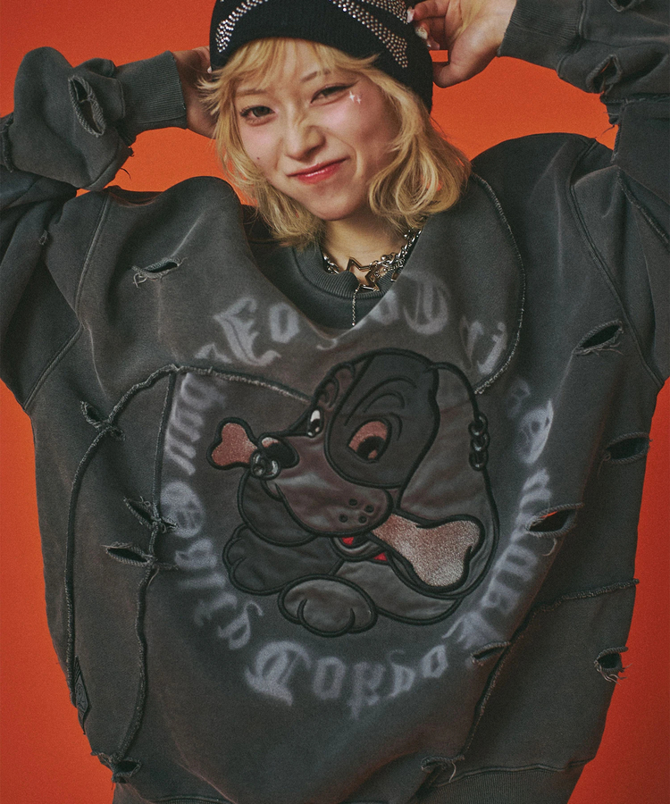JACKROSE(ジャックローズ) |GALFY/ガルフィー ツギハギゾンビスウェット (MENS)