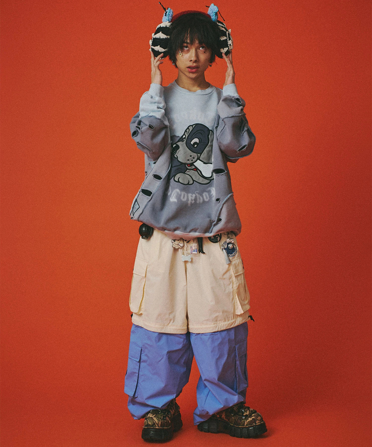 JACKROSE(ジャックローズ) |GALFY/ガルフィー ツギハギゾンビスウェット (MENS)