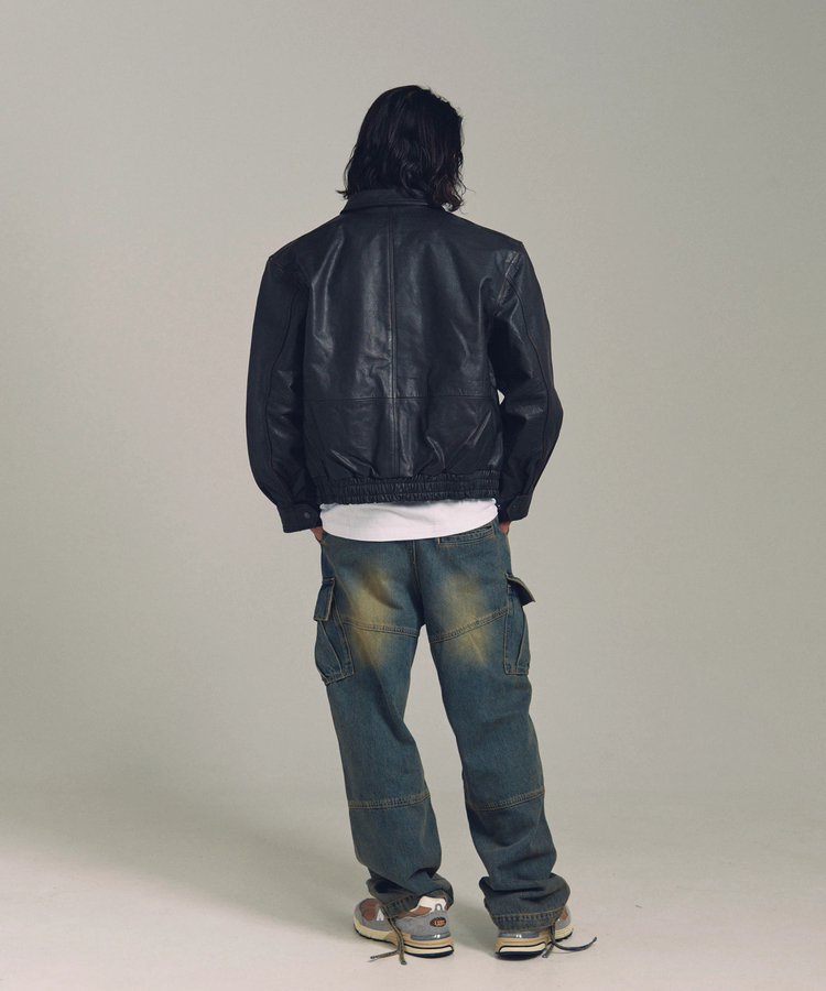 SKOOKUM×JACKROSE】BUFFALO LEATHER A-2 JACKET(MENS
