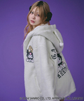 JACKROSE(ジャックローズ) |GALFY×KUROMI/ガルフィー×クロミ モコモコ丸ボアずきんパーカー(WOMENS)