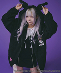JACKROSE(ジャックローズ) |GALFY×KUROMI/ガルフィー×クロミ モコモコ丸ボアずきんパーカー(WOMENS)