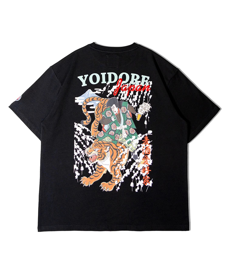 JACKROSE(ジャックローズ) |YOIDORE/酔いどれ 歌舞伎と虎 半袖TEE(MENS)