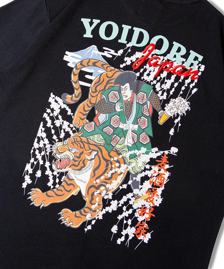JACKROSE(ジャックローズ) |YOIDORE/酔いどれ 歌舞伎と虎 半袖TEE(MENS)