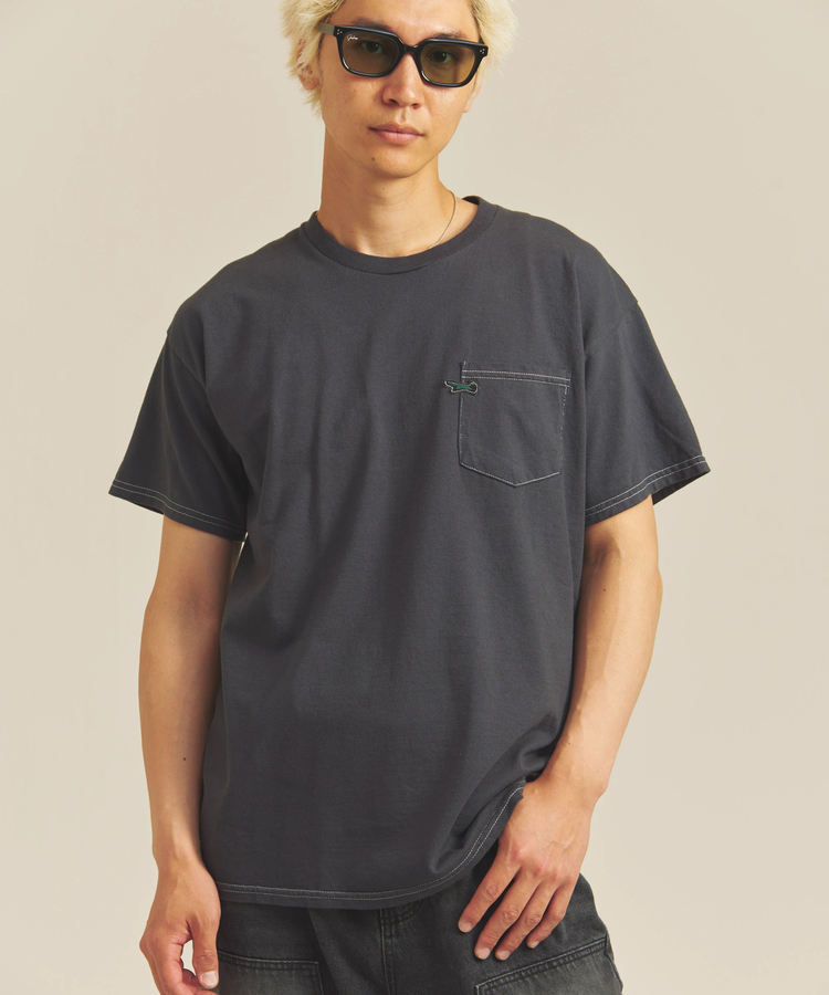 JACKROSE(ジャックローズ) |PENNEY'S/ぺニーズ THE FOX ONE-POINT OVER-DYE POCKET SS TEE(MENS)