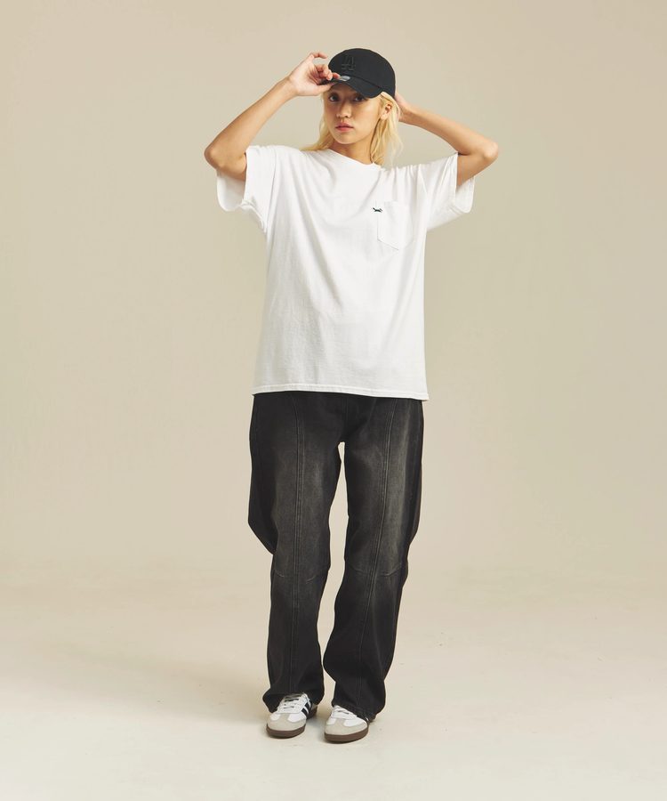 JACKROSE(ジャックローズ) |PENNEY'S/ぺニーズ THE FOX ONE-POINT OVER-DYE POCKET SS TEE(MENS)