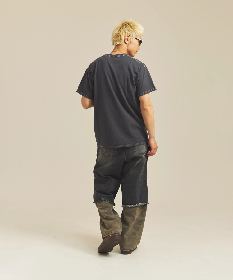 JACKROSE(ジャックローズ) |PENNEY'S/ぺニーズ THE FOX ONE-POINT OVER-DYE POCKET SS TEE(MENS)
