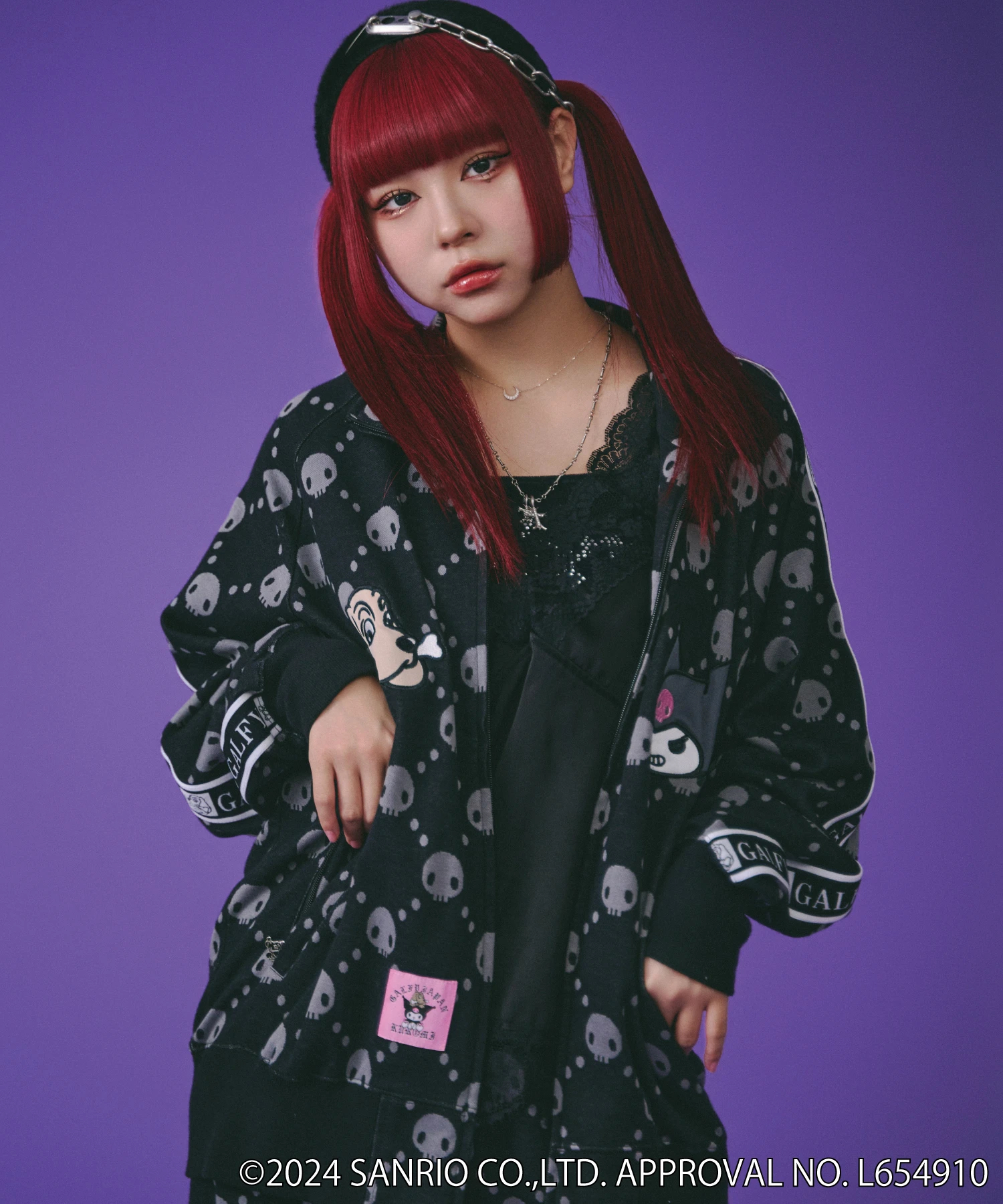 クロミ × ガルフィー ガルフィーセットアップL GALFY セットアップ 「GALFY/ガルフィー」GALFY×KUROMI ドクロ