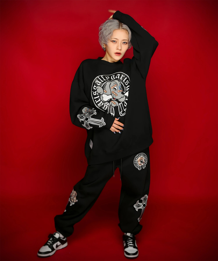 JACKROSE(ジャックローズ) |【GALFY×GALLIS ADDICTION】ガリノハーツクルースウェット(MENS)