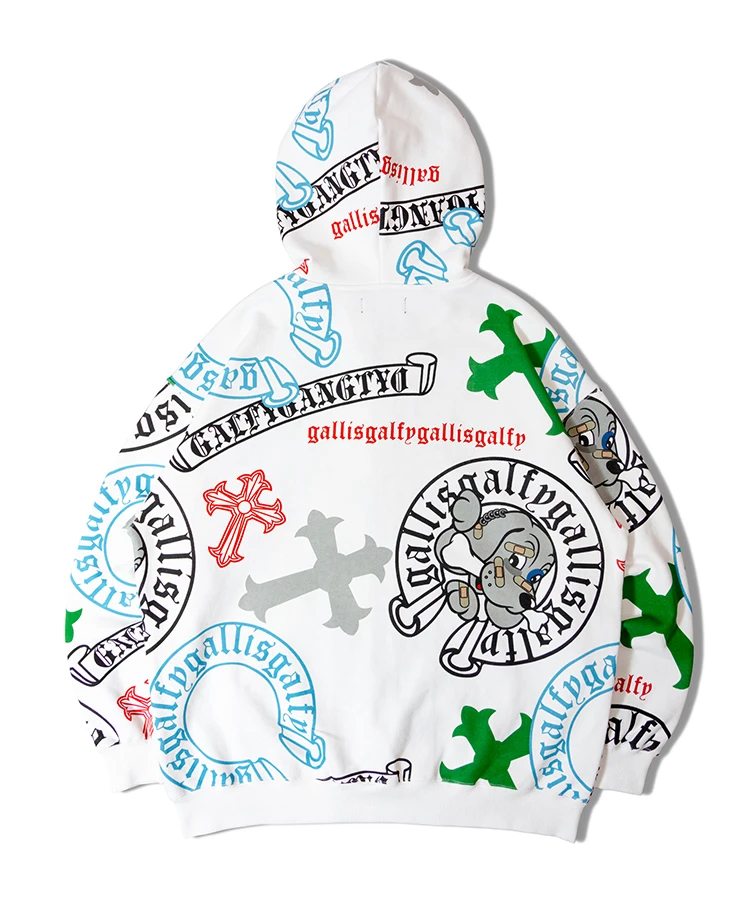 JACKROSE(ジャックローズ) |【GALFY×GALLIS ADDICTION】ガラノハーツジップパーカー(MENS/WOMENS)