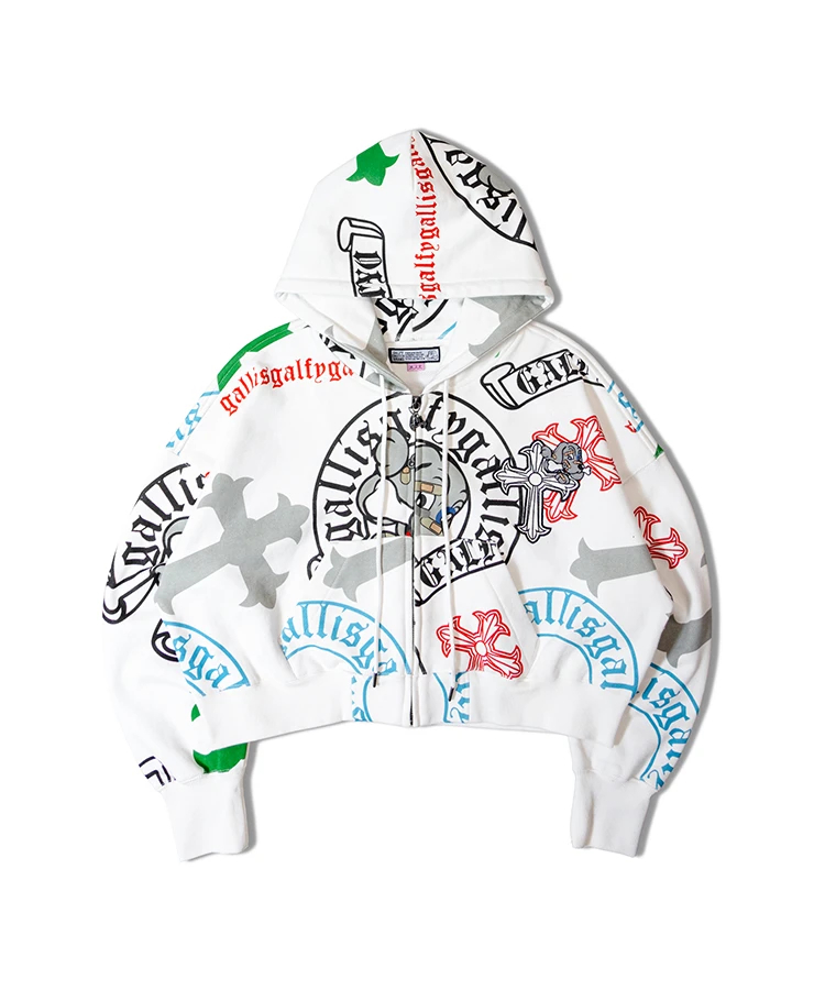 JACKROSE(ジャックローズ) |【GALFY×GALLIS ADDICTION】ガラノハーツジップパーカー(MENS/WOMENS)