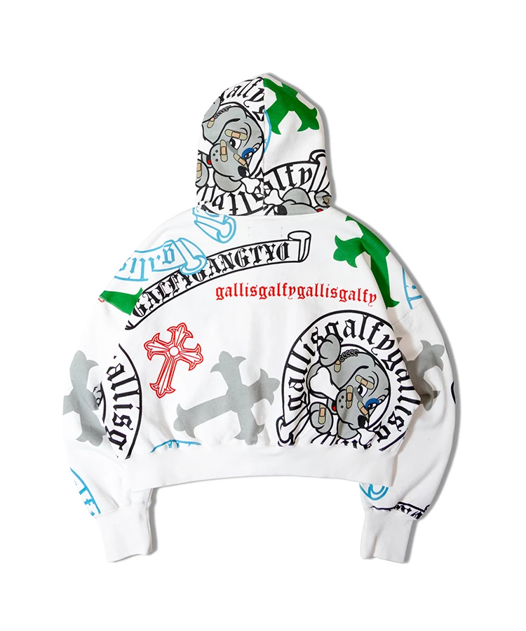 GALFY×GALLIS ADDICTION】ガラノハーツジップパーカー(MENS GALFY×GALLIS ADDICTION】ガラノハーツジップパーカー(MENS