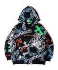 JACKROSE(ジャックローズ) |【GALFY×GALLIS ADDICTION】ガラノハーツジップパーカー(MENS/WOMENS)