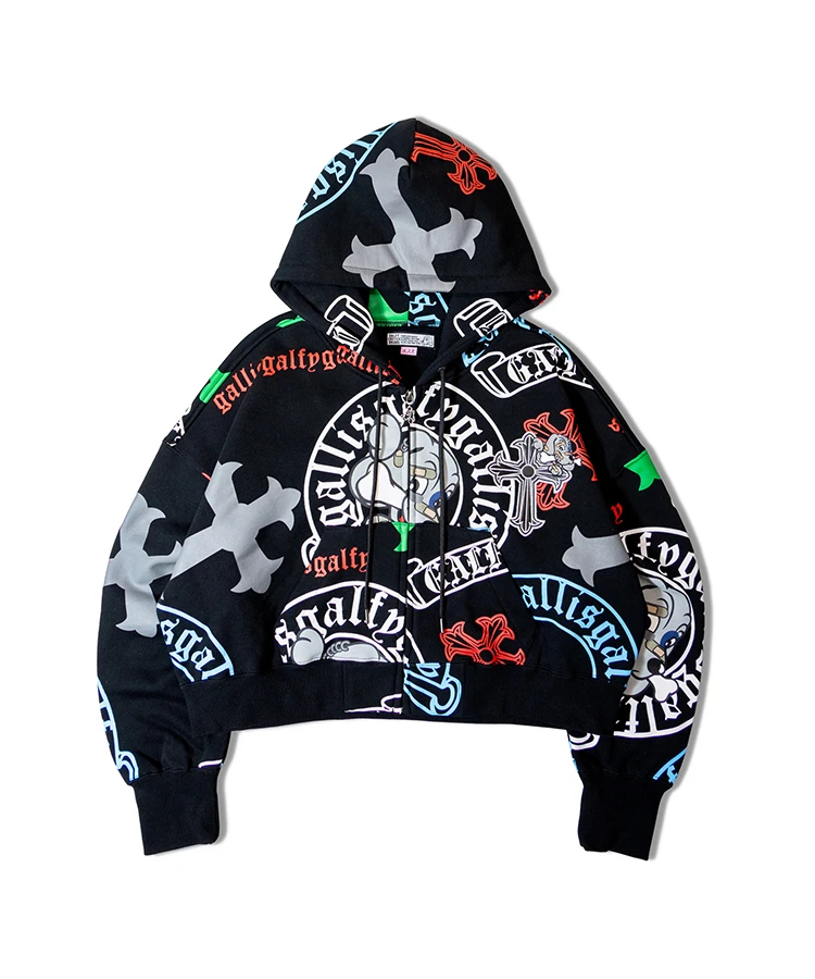 JACKROSE(ジャックローズ) |【GALFY×GALLIS ADDICTION】ガラノハーツジップパーカー(MENS/WOMENS)
