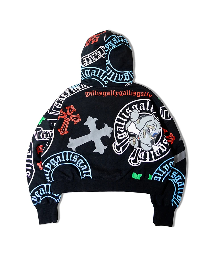 JACKROSE(ジャックローズ) |【GALFY×GALLIS ADDICTION】ガラノハーツジップパーカー(MENS/WOMENS)