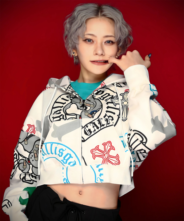 JACKROSE(ジャックローズ) |【GALFY×GALLIS ADDICTION】ガラノハーツジップパーカー(MENS/WOMENS)