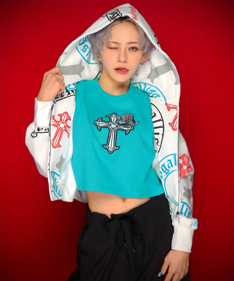 JACKROSE(ジャックローズ) |【GALFY×GALLIS ADDICTION】ガラノハーツジップパーカー(MENS/WOMENS)