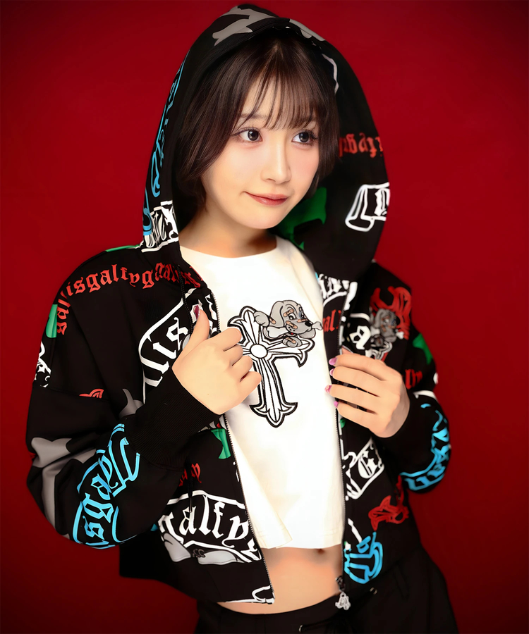 JACKROSE(ジャックローズ) |【GALFY×GALLIS ADDICTION】ガラノハーツジップパーカー(MENS/WOMENS)