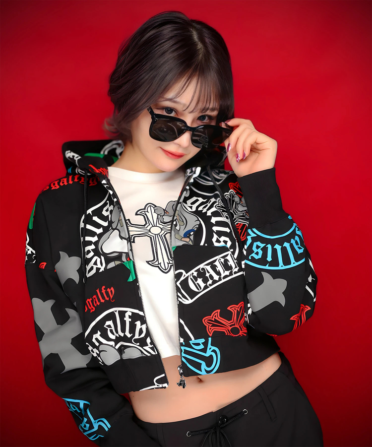 JACKROSE(ジャックローズ) |【GALFY×GALLIS ADDICTION】ガラノハーツジップパーカー(MENS/WOMENS)