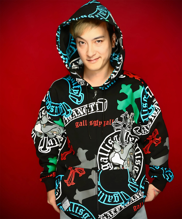 JACKROSE(ジャックローズ) |【GALFY×GALLIS ADDICTION】ガラノハーツジップパーカー(MENS/WOMENS)