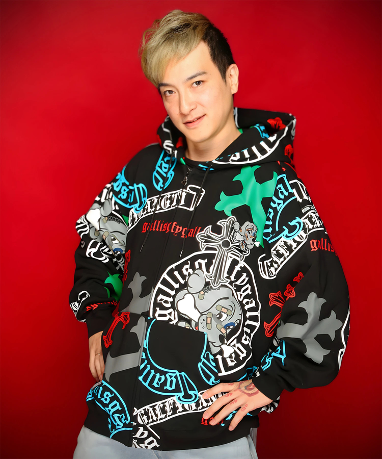 JACKROSE(ジャックローズ) |【GALFY×GALLIS ADDICTION】ガラノハーツジップパーカー(MENS/WOMENS)