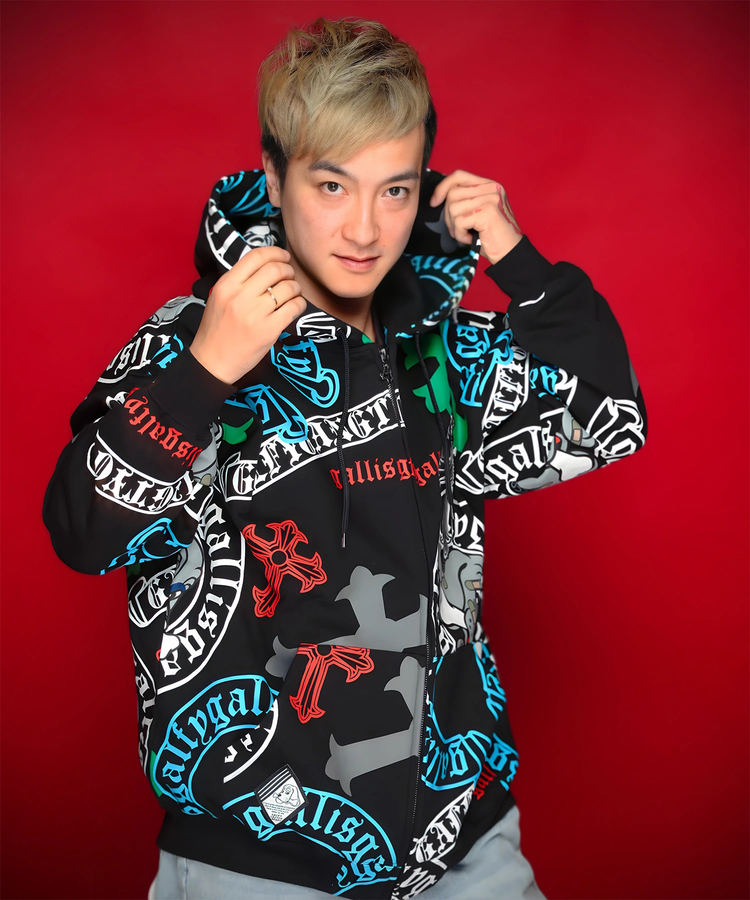 JACKROSE(ジャックローズ) |【GALFY×GALLIS ADDICTION】ガラノハーツジップパーカー(MENS/WOMENS)
