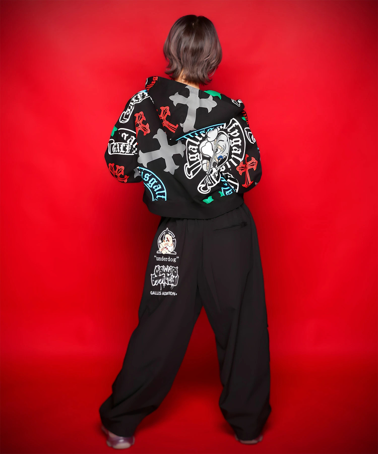JACKROSE(ジャックローズ) |【GALFY×GALLIS ADDICTION】ガラノハーツジップパーカー(MENS/WOMENS)
