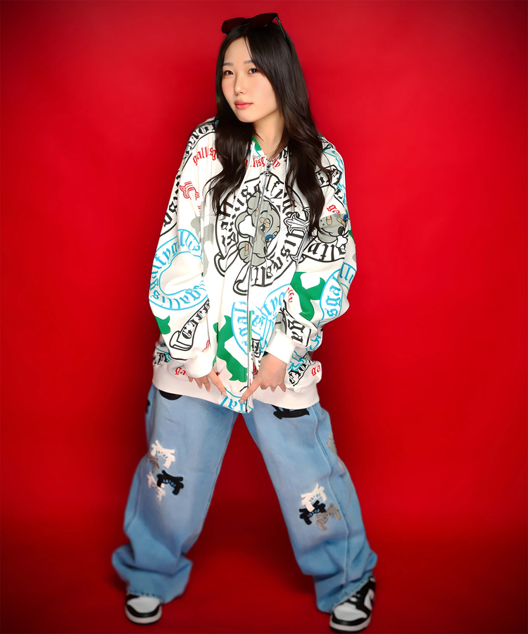 JACKROSE(ジャックローズ) |【GALFY×GALLIS ADDICTION】ガラノハーツジップパーカー(MENS/WOMENS)