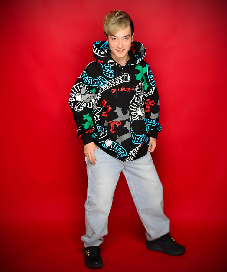 JACKROSE(ジャックローズ) |【GALFY×GALLIS ADDICTION】ガラノハーツジップパーカー(MENS/WOMENS)