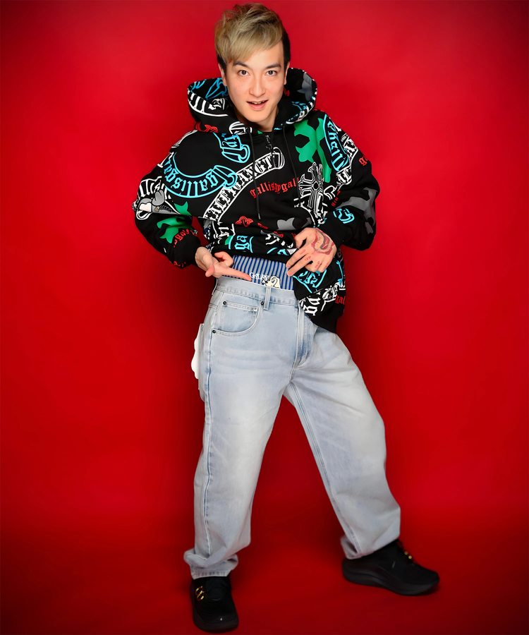 JACKROSE(ジャックローズ) |【GALFY×GALLIS ADDICTION】ガラノハーツジップパーカー(MENS/WOMENS)