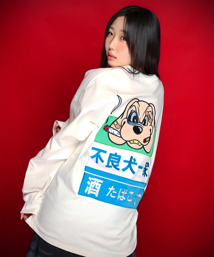 GALFY×GALLIS ADDICTION】ファミリーわんこロンTee(MENS