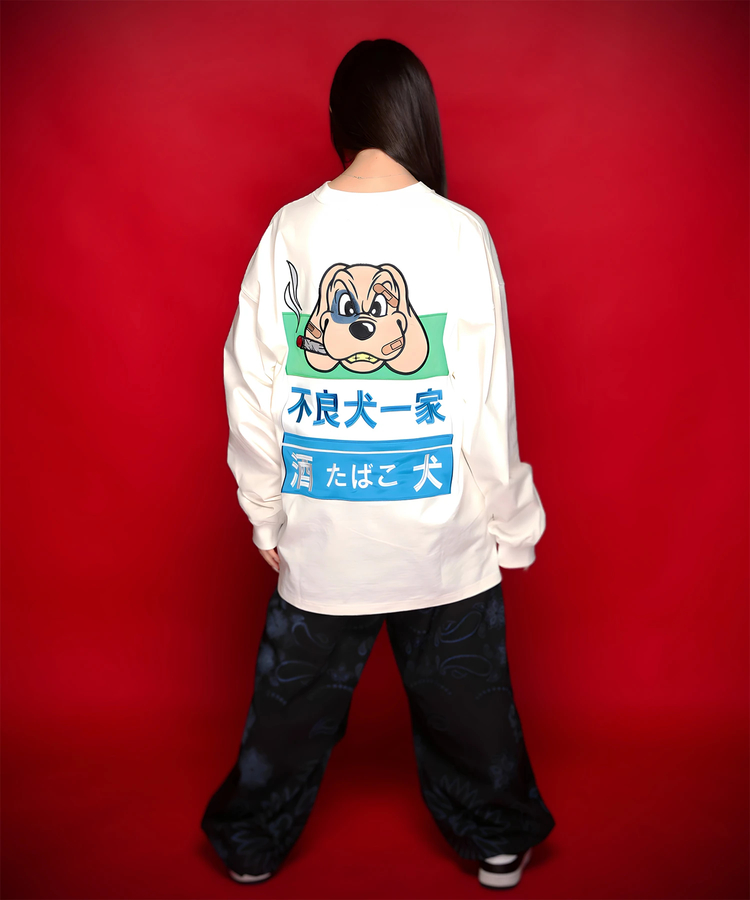 GALFY×GALLIS ADDICTION】ファミリーわんこロンTee(MENS