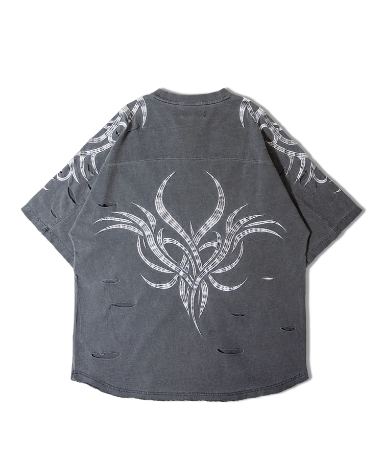 JACKROSE(ジャックローズ) |【GALFY×GALLIS ADDICTION】ぼろぼろとらいばりゅ半袖Tee(MENS)