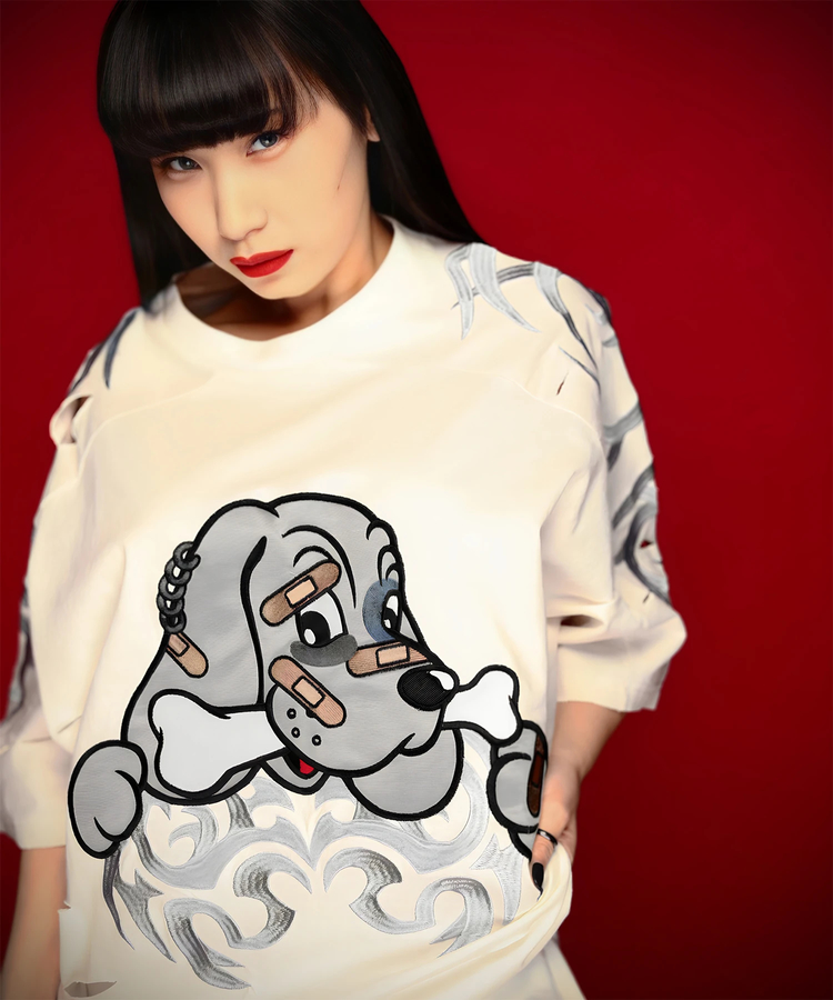 JACKROSE(ジャックローズ) |【GALFY×GALLIS ADDICTION】ぼろぼろとらいばりゅ半袖Tee(MENS)