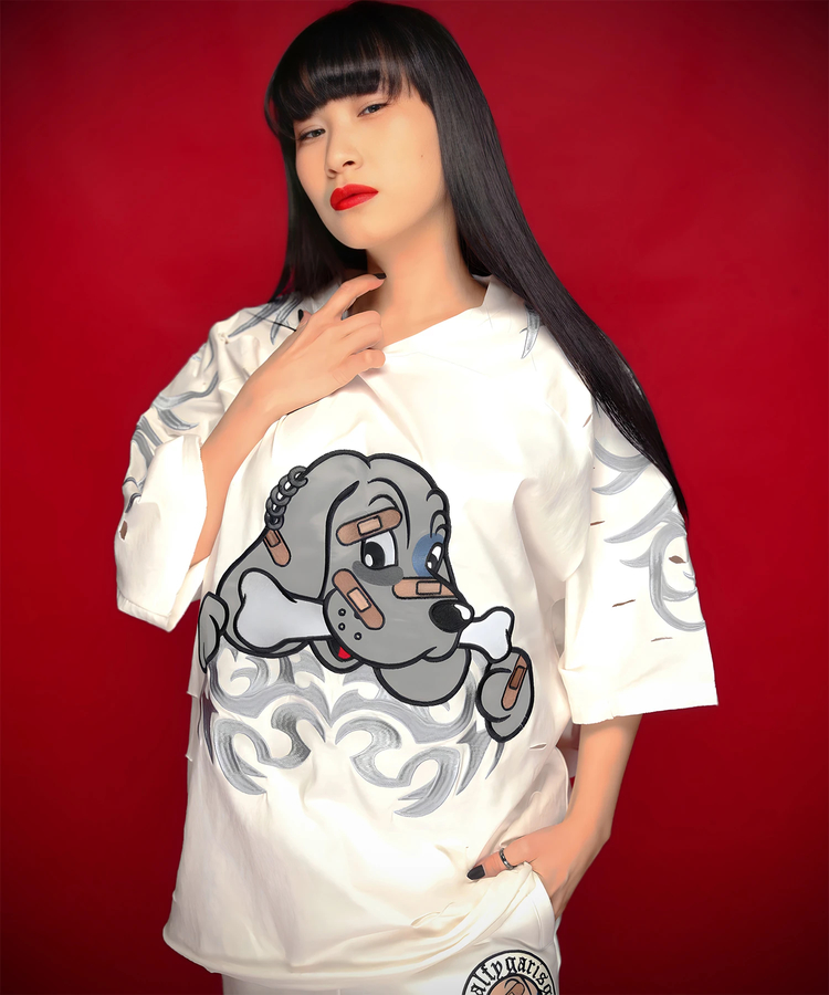 JACKROSE(ジャックローズ) |【GALFY×GALLIS ADDICTION】ぼろぼろとらいばりゅ半袖Tee(MENS)