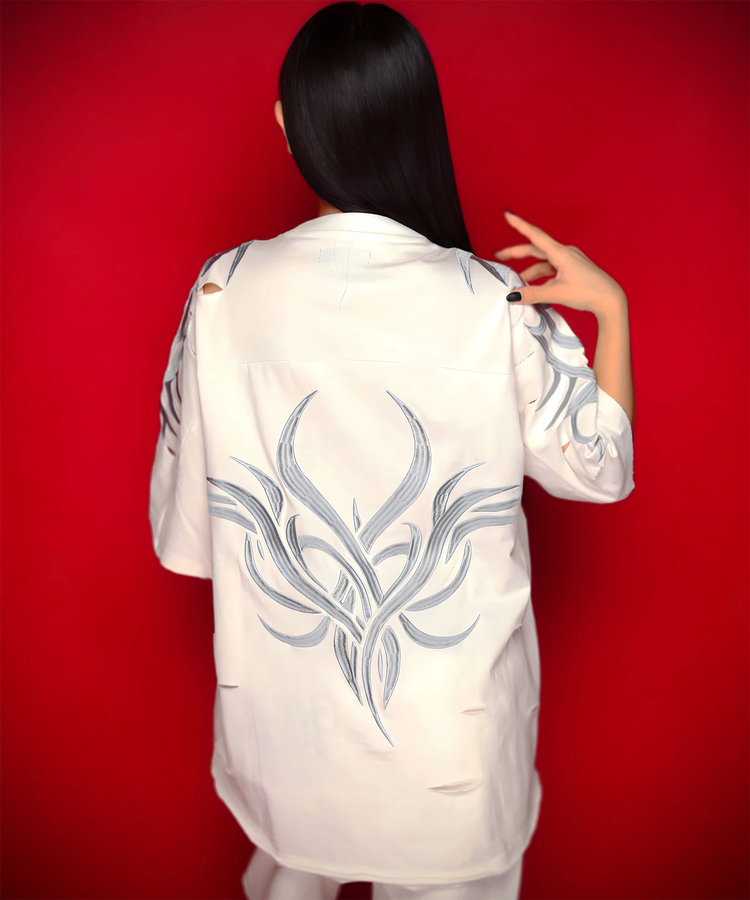 JACKROSE(ジャックローズ) |【GALFY×GALLIS ADDICTION】ぼろぼろとらいばりゅ半袖Tee(MENS)