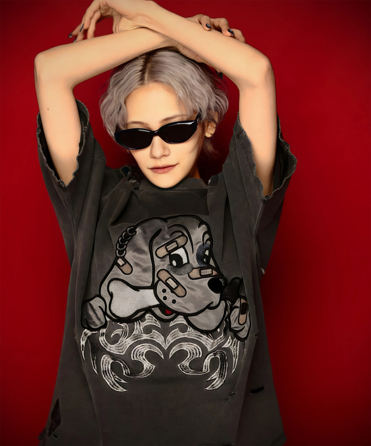 JACKROSE(ジャックローズ) |【GALFY×GALLIS ADDICTION】ぼろぼろとらいばりゅ半袖Tee(MENS)