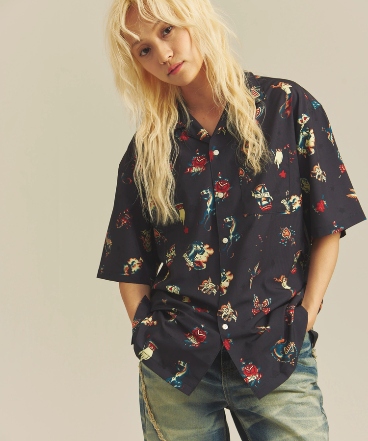 JACKROSE(ジャックローズ) |ALCARZA/アルカーザ オープンSSシャツ(MENS)