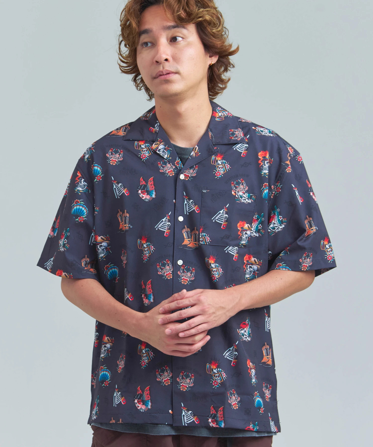JACKROSE(ジャックローズ) |ALCARZA/アルカーザ オープンSSシャツ(MENS)