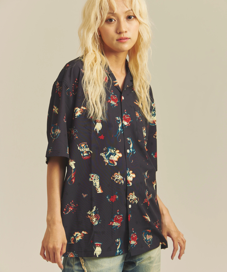 JACKROSE(ジャックローズ) |ALCARZA/アルカーザ オープンSSシャツ(MENS)