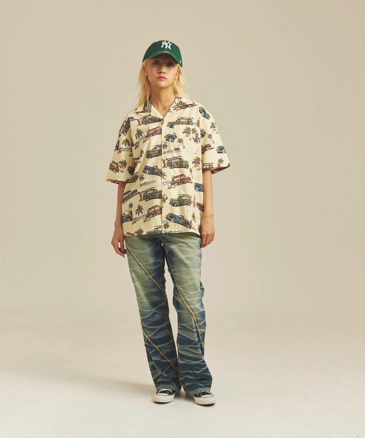 JACKROSE(ジャックローズ) |ALCARZA/アルカーザ オープンSSシャツ(MENS)
