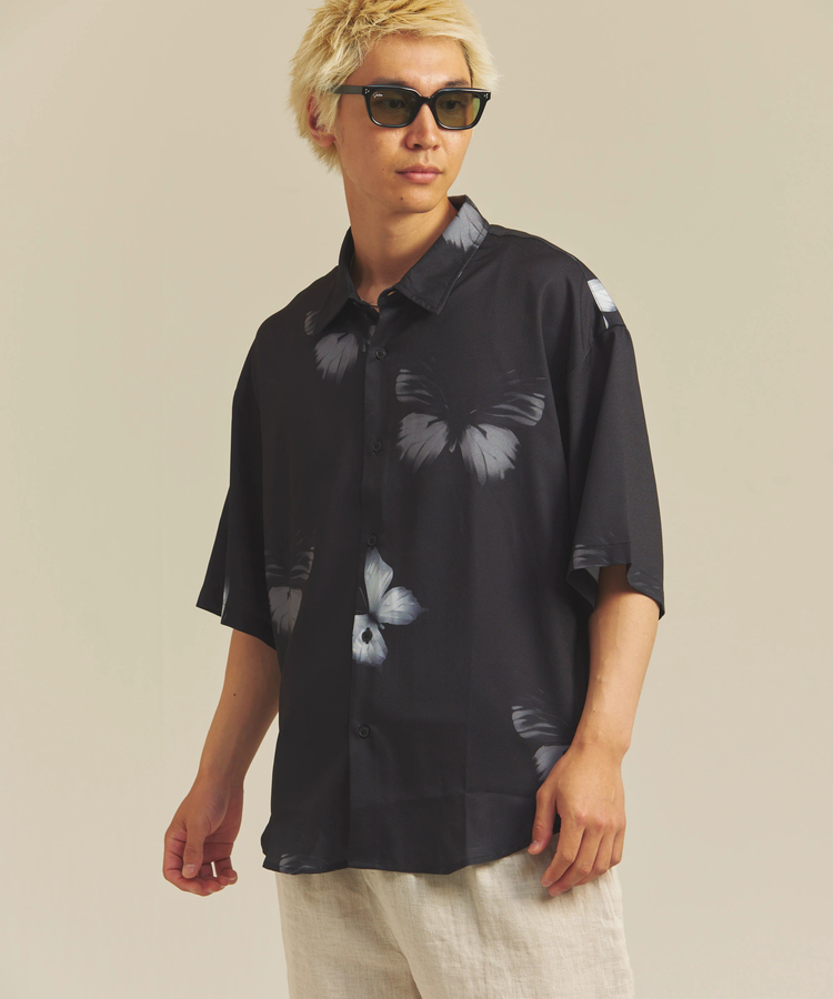 JACKROSE(ジャックローズ) |CIAO/チャオ 半袖とろみシャツ(MENS)